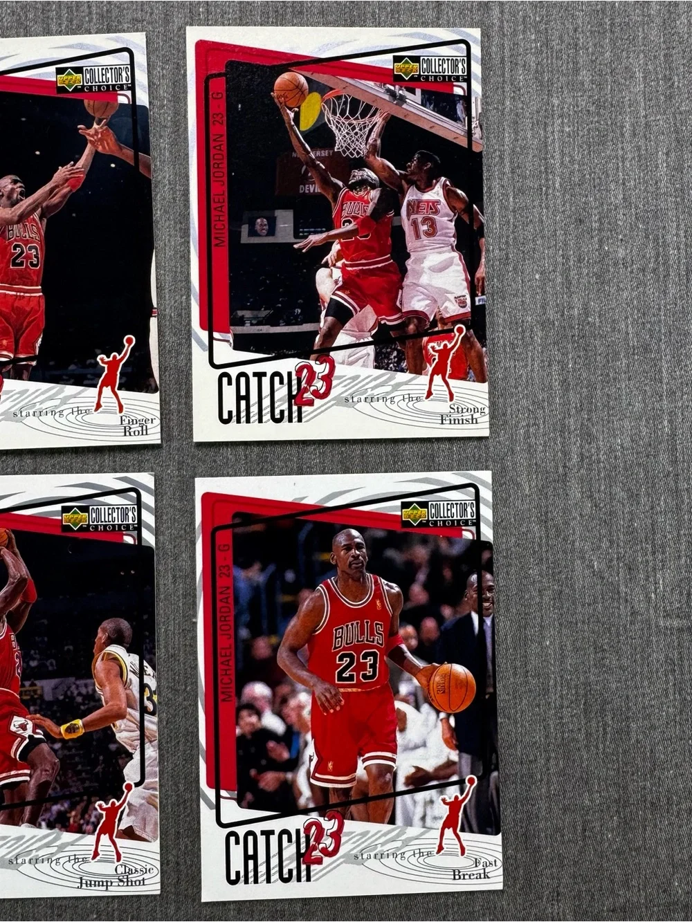 Michael Jordan 1997-98 Upper Deck Collector’s Choice Catch 23 Lot of 6 Bulls